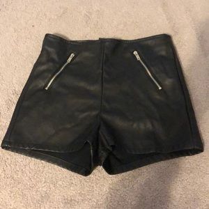 Black high waisted shorts